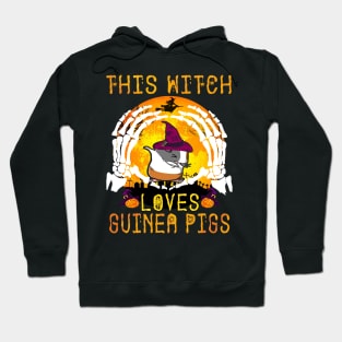 This Witch Loves Guinea Pigs Halloween (135) Hoodie